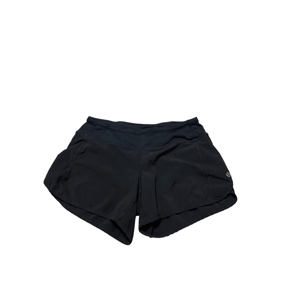 Lululemon Speed Up Shorts Black Running Athletic Lined Size 2 I06